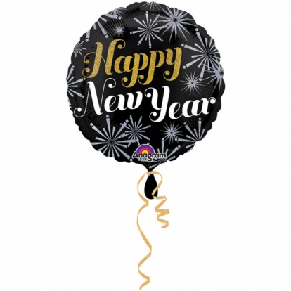 Folinis balionas "Happy New Year" (45 cm)